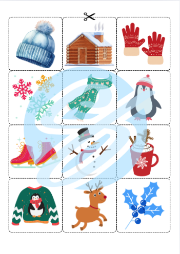 Memory „Pierwszy Dzień Zimy” – Edukacyjna Gra dla Dzieci