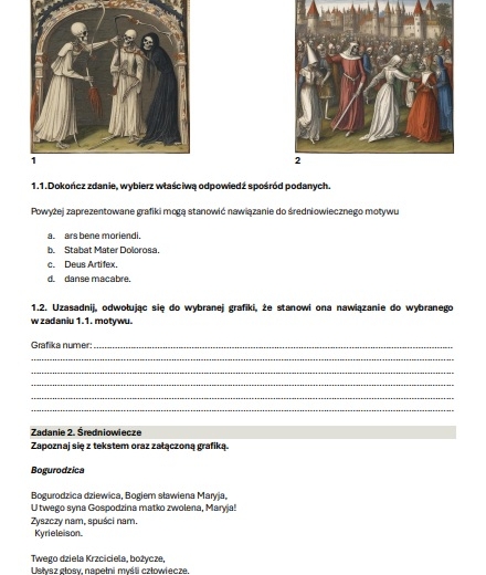 Epokownik maturalny - zestaw zadań do matury pisemnej z języka polskiego,