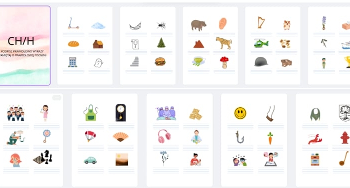 Podpisywanie wyrazów ch lub h ortografia