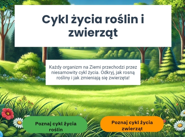 Cykl życia roślin i zwierząt