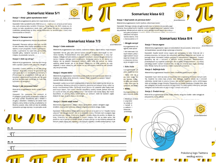 Dzień liczby pi Paket scenariuszy Wielkich Lekcji dla klas 5,6,7,8 oraz 1,2,3,4