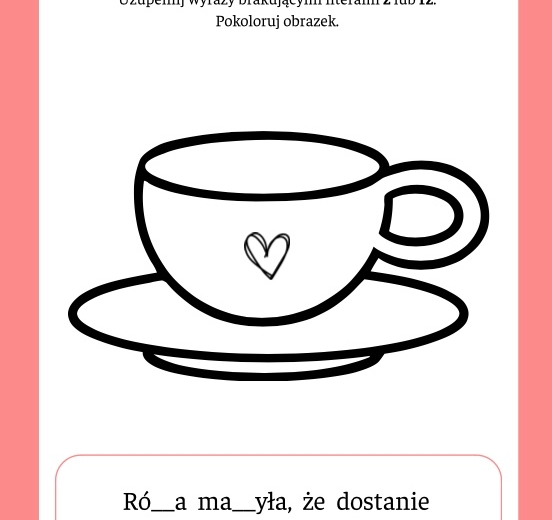 Ortograficzny Dzień kobiet Ortograficzne karty pracy z treningiem grafomotorycznym dla młodszych dzieci.