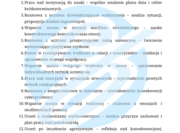 Pedagog szkolny – przykładowe wpisy do dziennika szkoła podstawowa