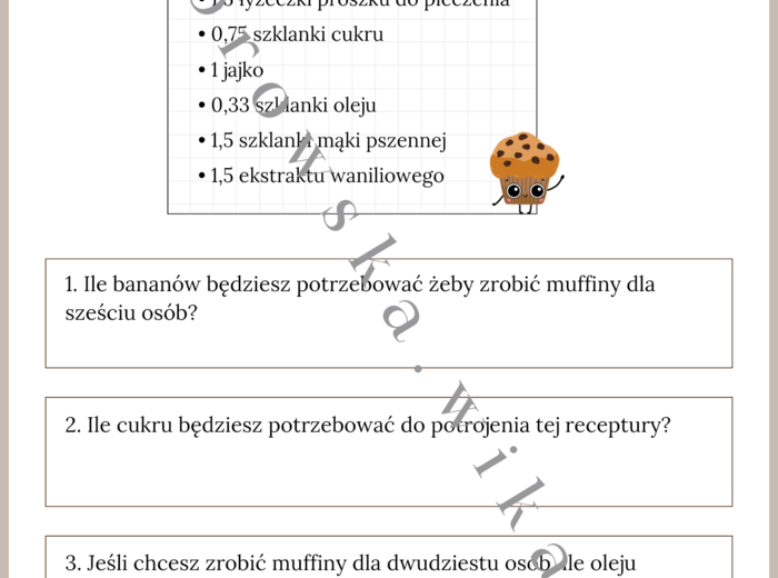 Matematyczny kącik kuchenny
