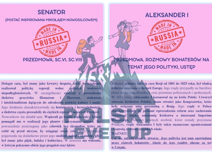 Bohaterowie "Dziadów"cz. III (34 postacie)_ Polski Level Up