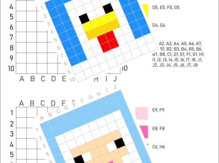 Kodowanka - minecraft, dyktando graficzne, przedszkole i klasy 1-3