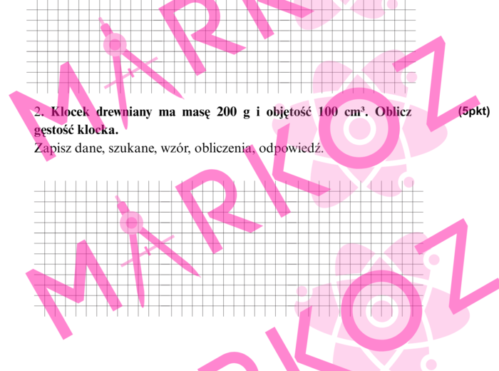 Sprawdzian właściwości i budowa materii