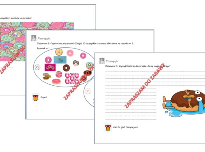 ????Pączkowy trening intelektu dla dzieci