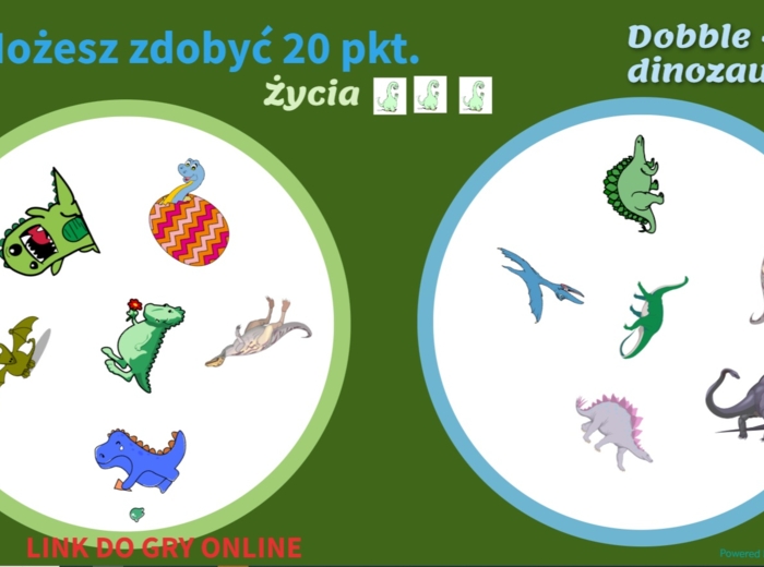 🐱‍🐉26.02 dzień dinozaura - interaktywna gra dobble