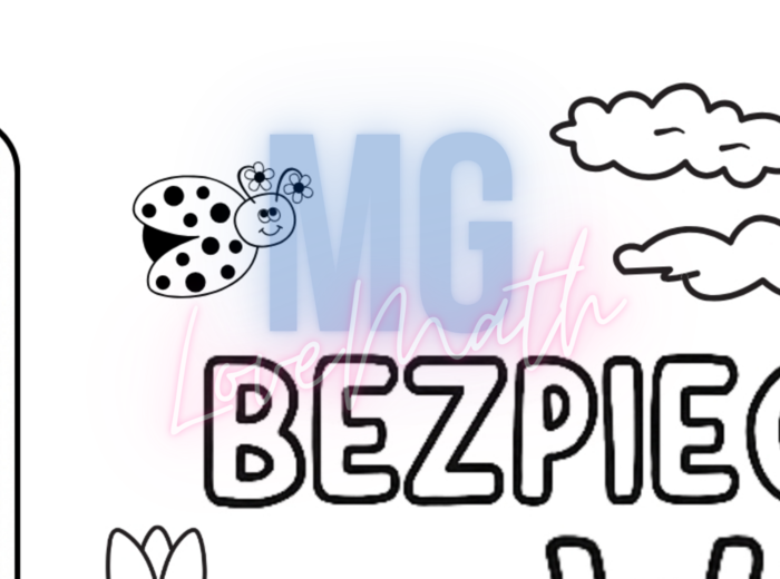 Wakacje - 30 kolorowanek dla dzieci - duża kolorowanka XXL, kolorowanki z zasadami bezpieczeństwa