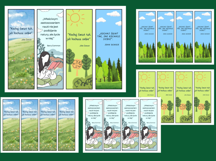 DZIEŃ ZIEMI – zakładki do książek – zakładka – biblioteka – wersja 5