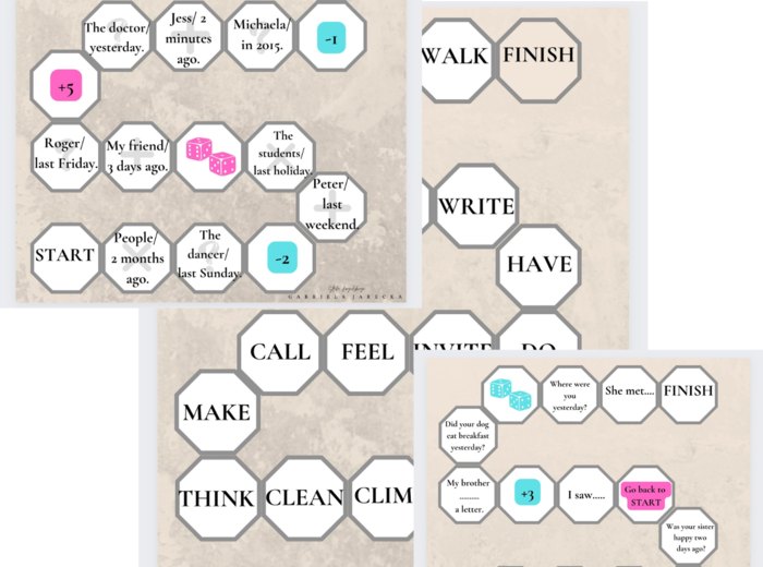 Past Simple board game