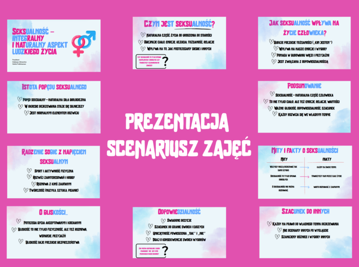 Seksualność - Integralny i naturalny aspekt ludzkiego życia/ PREZENTACJA+ SCENARIUSZ ZAJĘĆ/ EDUKACJA ZDROWOTNA