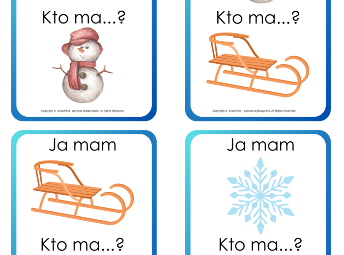 Ja mam, kto ma? - zima