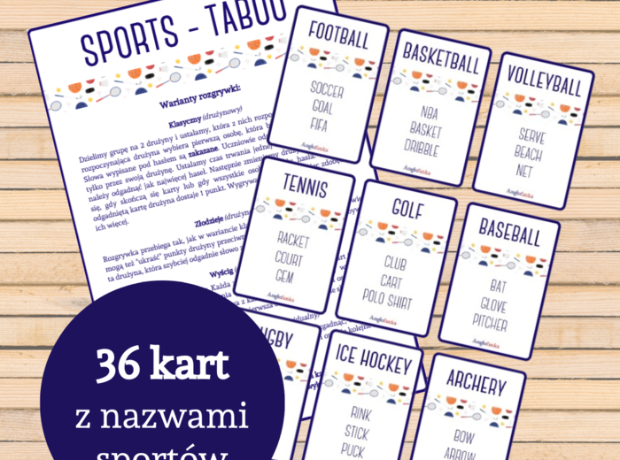 Sports - Taboo | 36 kart | Sporty
