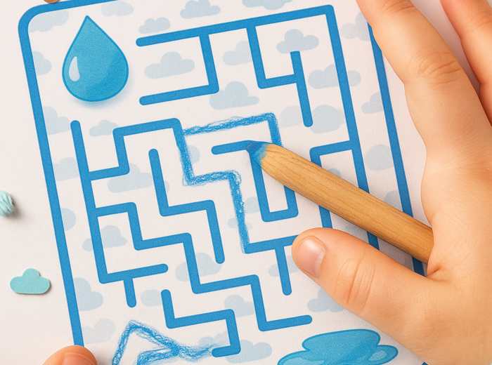 Karty pracy „Przygoda z deszczem”