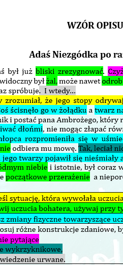 OPIS PRZEŻYĆ WEWNĘTRZNYCH W KLASACH 4-8