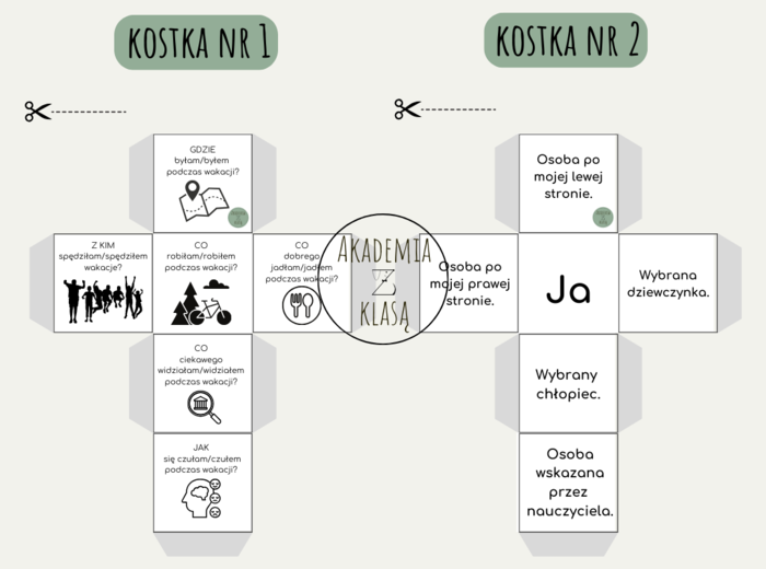 KOSTKI WSPOMNIEŃ Z WAKACJI - zaangażuj całą grupę!