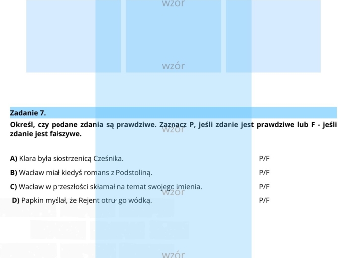 Zemsta - karta pracy