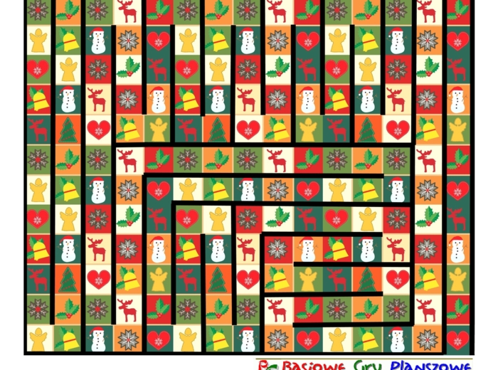 Bożonarodzeniowy Labirynt – Gra planszowa