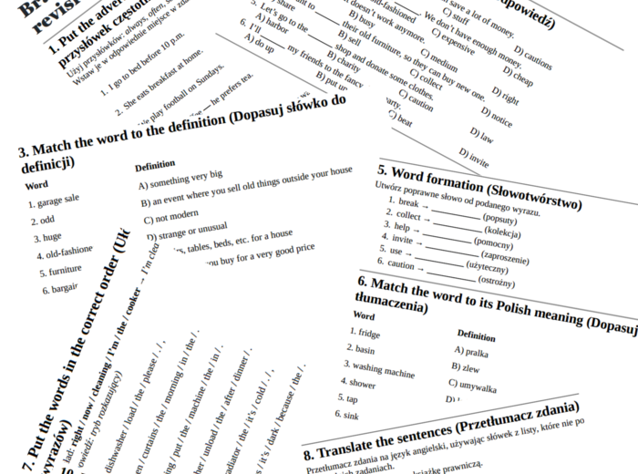 Brainy 6 – Unit 2 – vocabulary revision