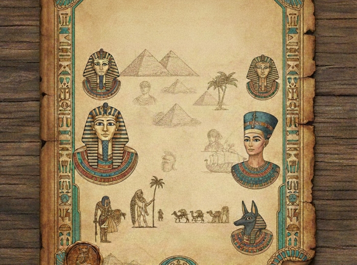 KRZYŻÓWKA EGIPT + NOTATKA HISTORYCZNA MATERIAŁ DYDAKTYCZNY