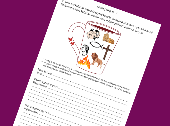 "QUO VADIS” – lektury- kl. 4-8 – ikonki – powtórzenie – powtórka – egzamin – karta pracy