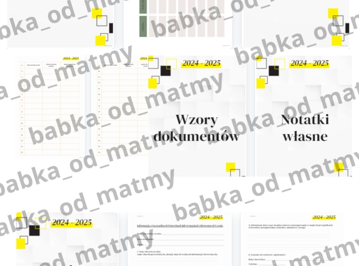 TECZKA WYCHOWAWCY - przegródki do segregatora (aktualizacja 2024/2025)