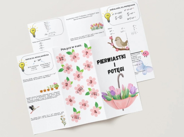 Potęgi i pierwiastki - wiosenna broszura