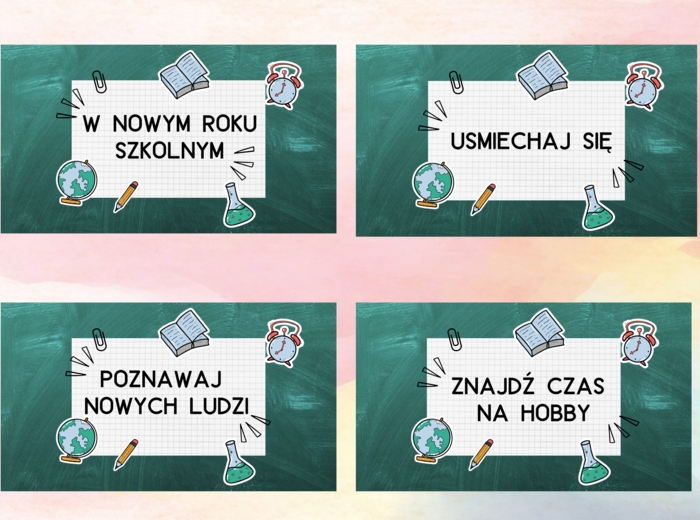 Gazetka ścienna - garść dobrych rad na nowy rok szkolny!