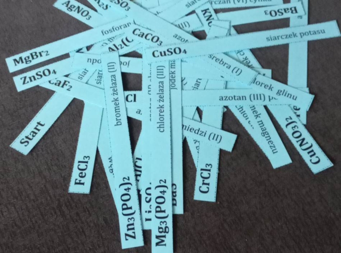 Kto następny? - Wzory sumaryczne soli