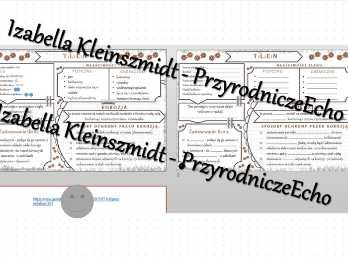 Minizestaw na temat „Tlen” – sketchnotka + karta pracy w power point + gratisowy link do prezentacji multimedialnej niekomercyjnej wykonanej w genial.ly do indywidualnego pobrania i użycia do celów niekomercyjnych. Chemia 7, „Gazy i tlenki”