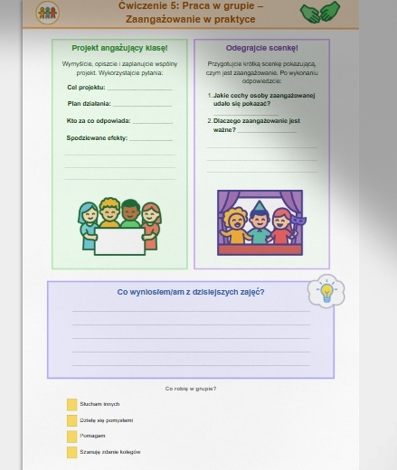 Karta pracy: "Zaangażowanie w moim życiu"