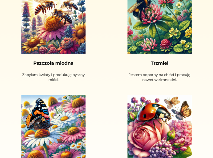 Plansze edukacyjne. Ekosystemy. Gatunki zagrożone. Segregacja odpadów. Cykl życia drzew. Owady zapylające.