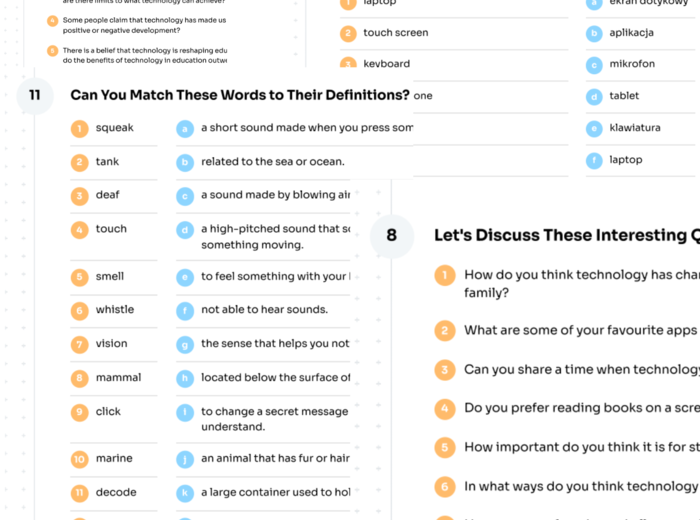 Junior Explorer 6 – Unit 1 – karta pracy – Staying Connected with Technology – technology– Krzyżówka GRATIS