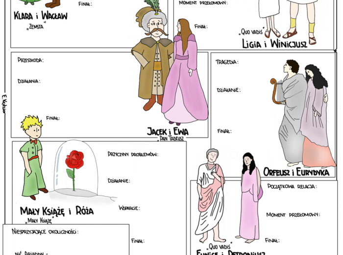 Bohaterowie literaccy na walentynki