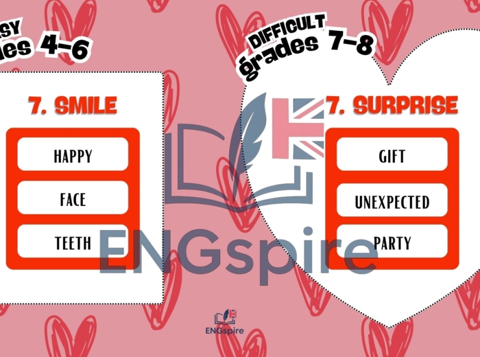 Valentine’s Day Games – gotowa lekcja pełna gier (A1–A2)