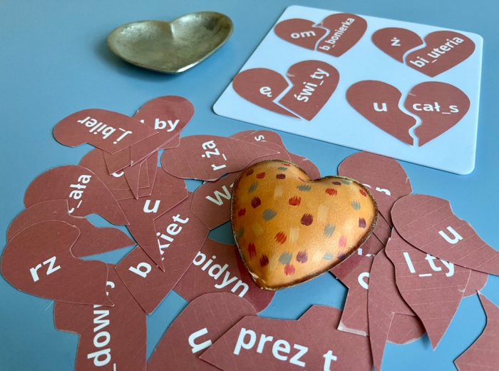 Ortografia - walentynki - puzzle
