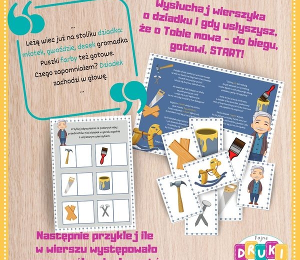 Zabawa z wierszykami o babci i dziadku