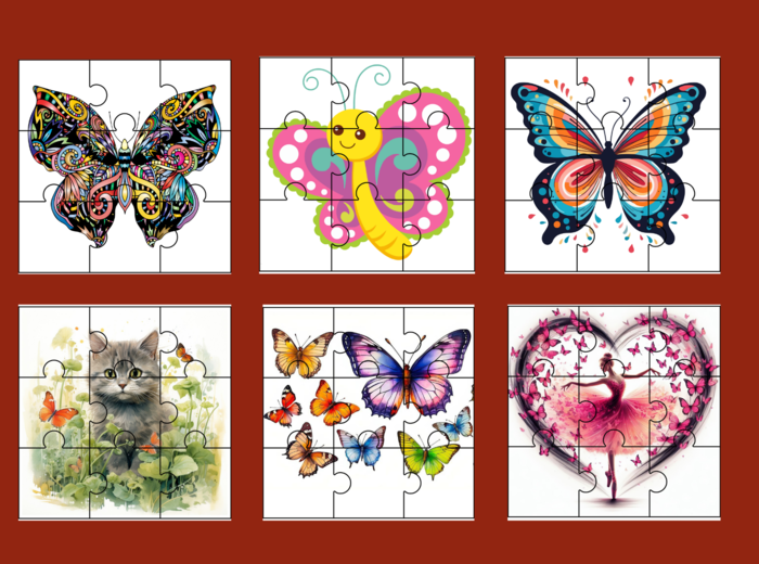 DZIEŃ MOTYLA – PUZZLE – 17 obrazków