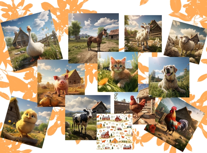 FARM ANIMALS FLASHCARDS ZWIERZĘTA GOSPODARSKIE