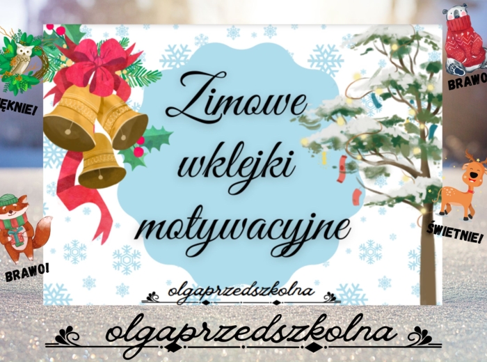 Zimowe wklejki motywacyjne
