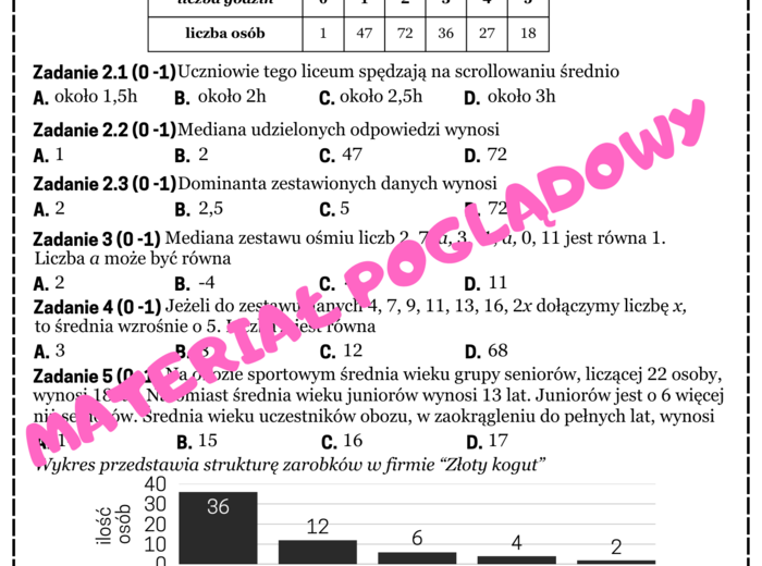 PAKIET - CAŁOŚĆ. Mini matura. Matematyka - zbiór zadań maturalnych