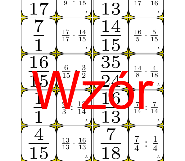 Domino - Mnożenie i dzielenie ułamków | matematyka