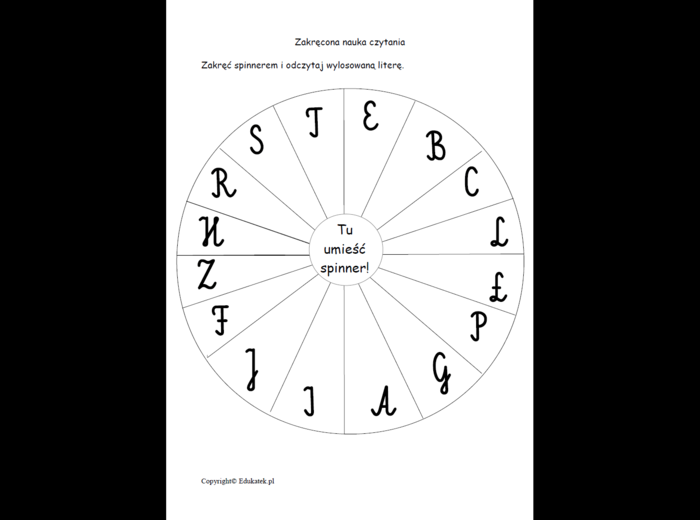 Zakręcona nauka czytania – litery, sylaby.