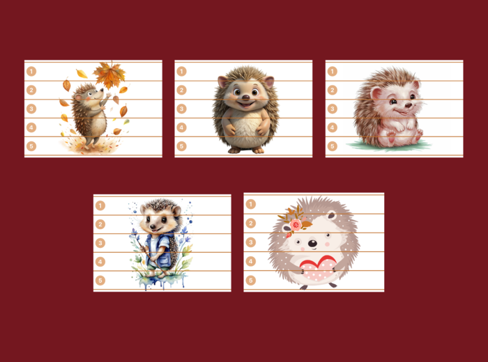 DZIEŃ JEŻA– puzzle – 10 szt.- biblioteka - biblioteka - świetlica