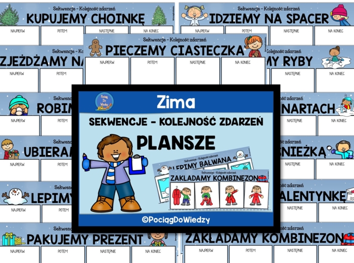 Karty sekwencyjne Zima