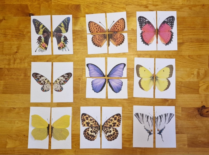 Układanka Montessori - Motyle