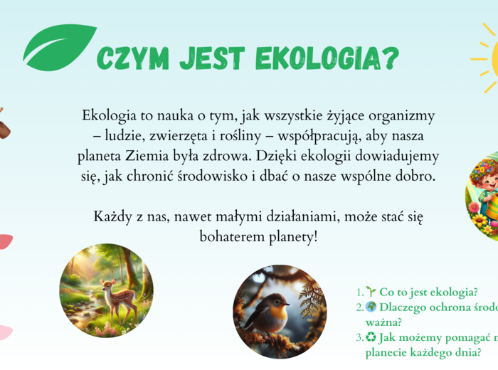 Prezentacja. Ochrona środowiska. Gatunki zagrożone. Segregacja śmieci. Recykling.