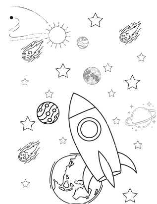 Kolorowanka KOSMOS XXL 1 - 9 części